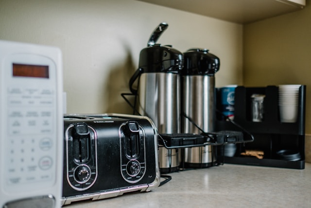 toaster in the kitchen