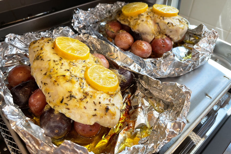 cooking in toaster oven