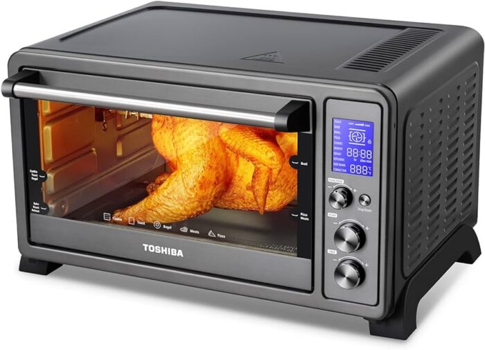 TOSHIBA AC25CEW-SS vs. DASH Mini- Convection Toaster Oven Compact Duel